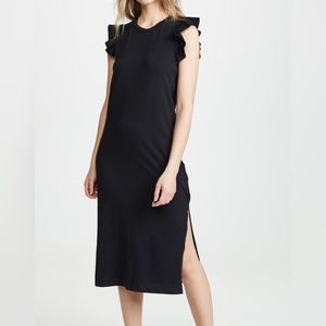 Sundry Ruffle Sleeve Midi Dress, Size 1